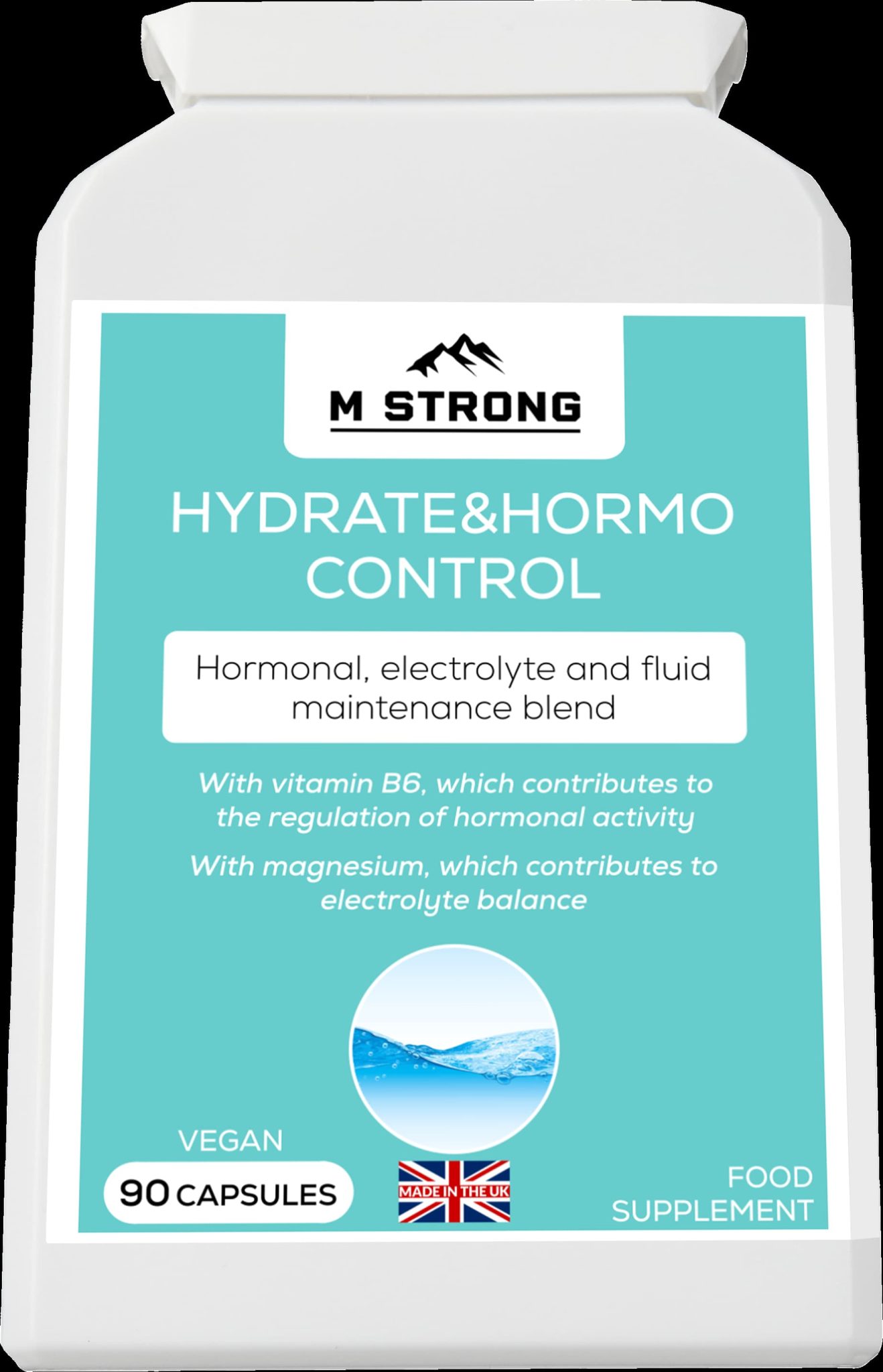 HYDRATE&HORMO CONTROL health supplement picture to help women with excess fluids during menstrual cycle and cellulite
