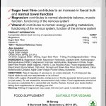 Back supplement pot image of MAG-CLEANSE Showing Ingredients and Supplement Facts