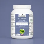 M Strong Pea Protein Powder 500g, vegan plant-based protein with stevia, UK made supplement