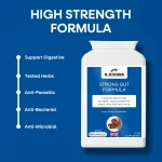 High strength M STRONG Strong Gut Formula with herbal blend supporting digestive balance and gut health