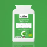 M STRONG Superfood Infusion organic whole food supplement capsules with greens, fruits, vegetables and mushrooms