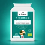 M Strong Thyrostrong 100 capsules, organic seaweed thyroid support supplement with iodine, UK made