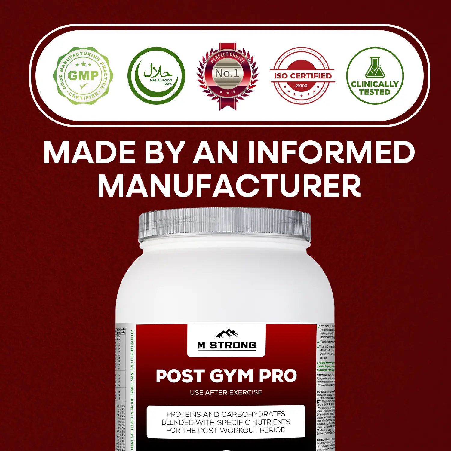 Post Gym Pro from M Strong made by an informed manufacturer in sports facility.