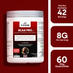 M Strong Bcaa Pro with 42 servings and 340grams, 6o days guarantee