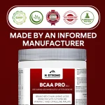 M STRONG BCAA PRO gmp, kosher, halal made by an informed manufacturer
