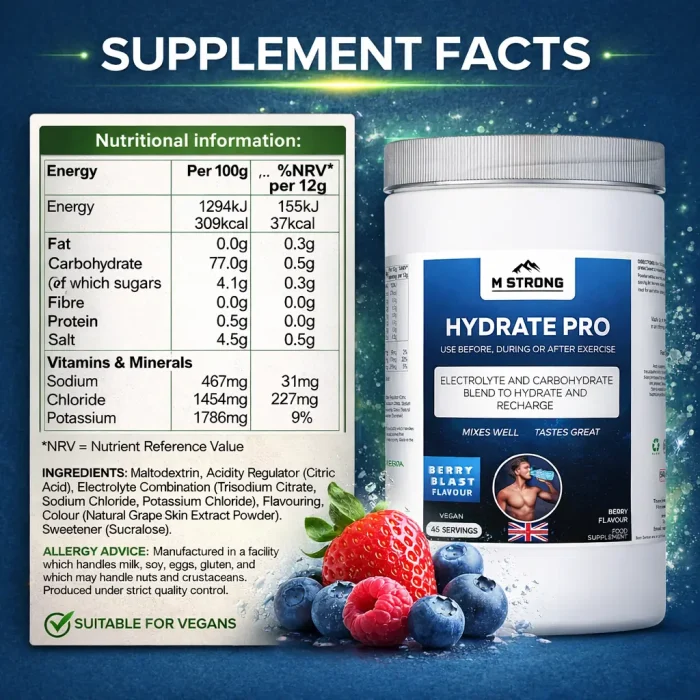 | HYDRATE PRO | M STRONG