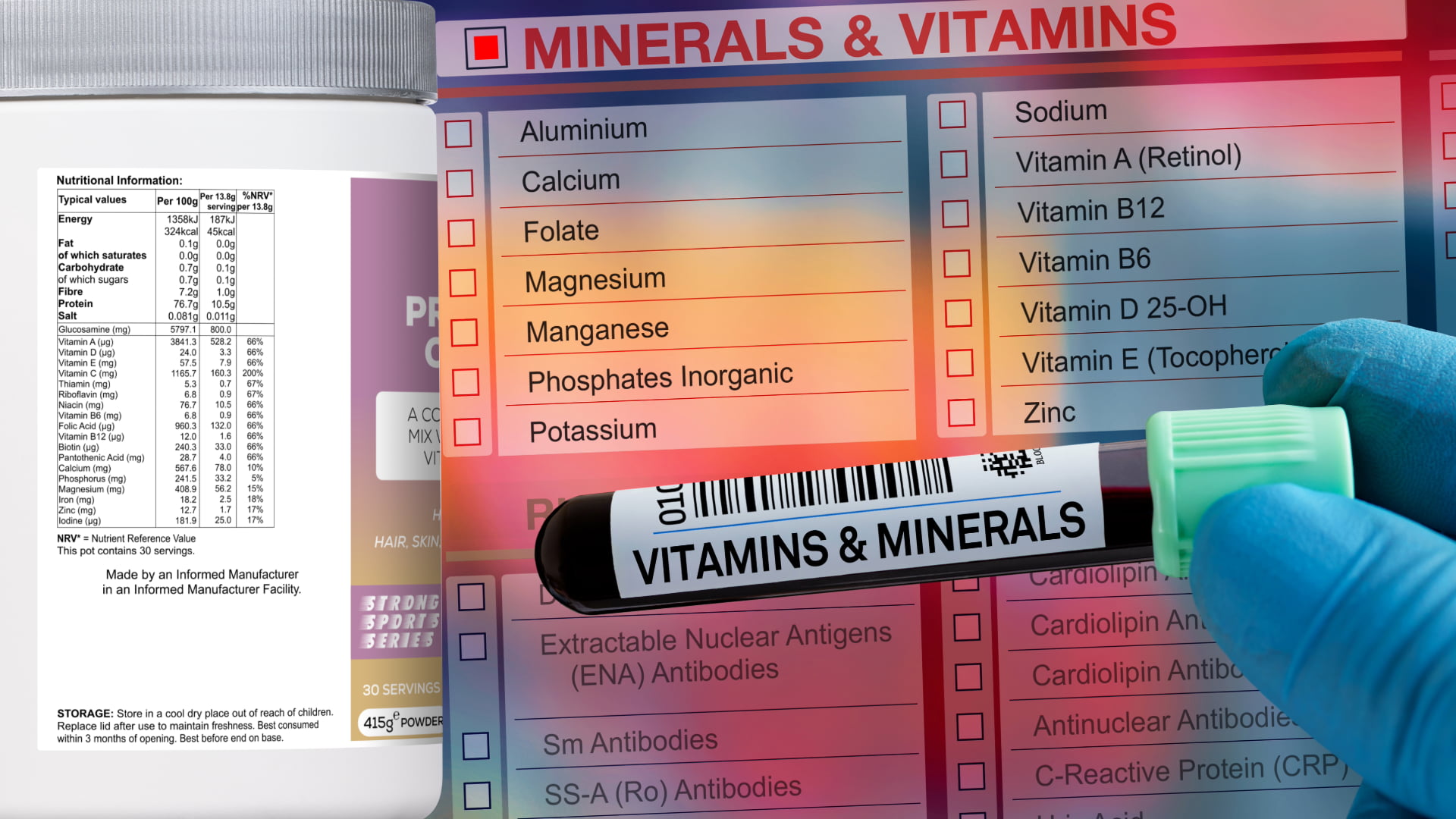 picture with pro peptide collagen and vitamins and minerals