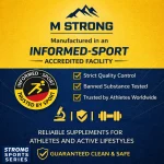 M STRONG strong sports series manufactured in an informed sport acreditated facility